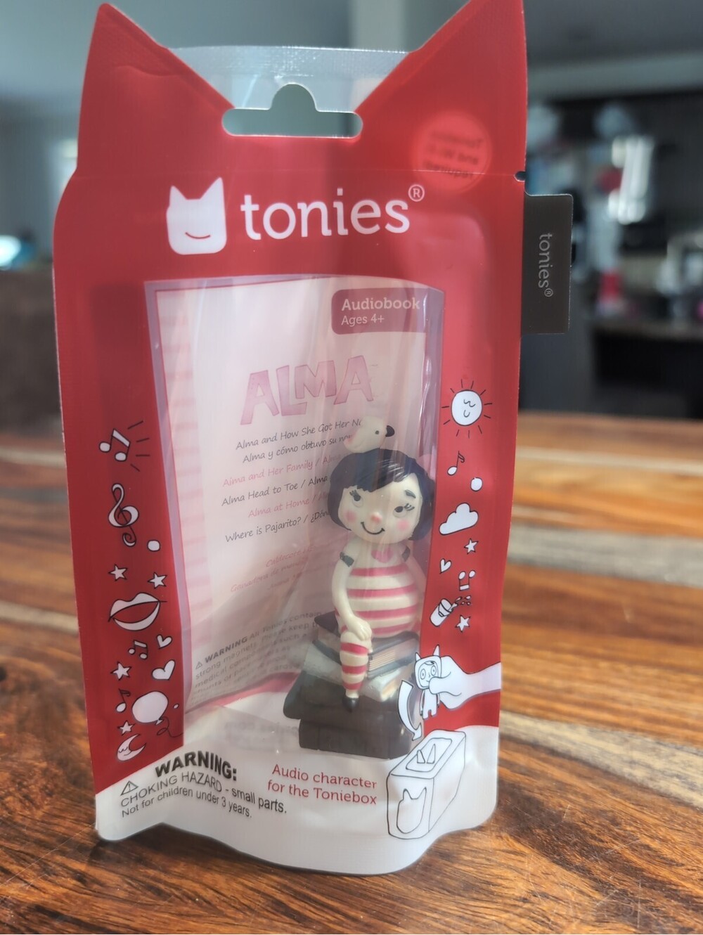 Tonies Alma and How She Got Her Name Audio Play Figurine for Portable Speaker